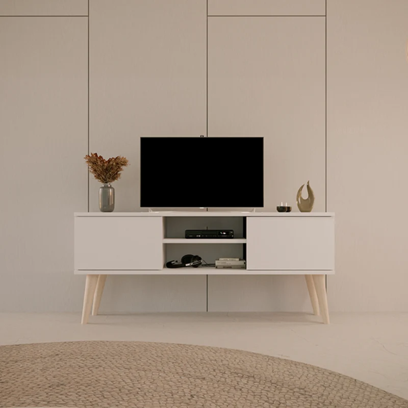 Meuble TV 120 cm Toronto - Blanc