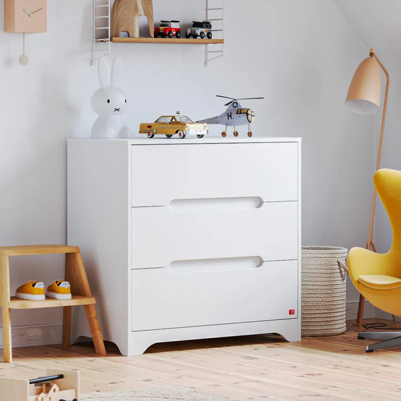 Commode 3 tiroirs Vox Ova Blanc