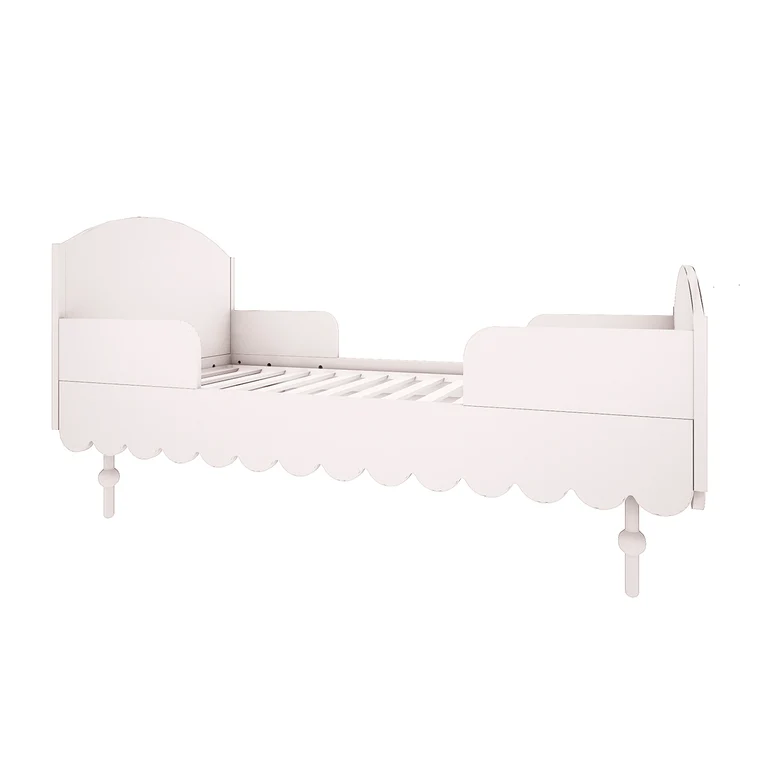 Lit évolutif 70x140 et commode 3 tiroirs Wood Luck Babushka Blanc