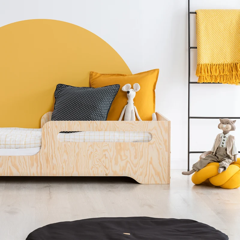 Lit 90x190 sommier inclus Ambre Bois