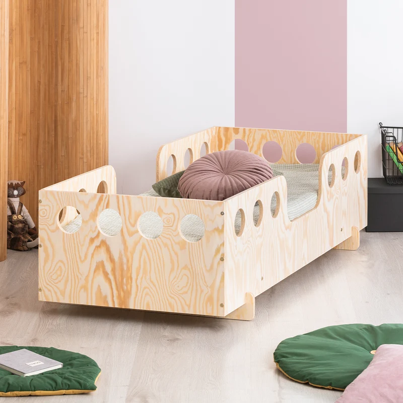 Lit 90x190 sommier inclus Anaïs Bois