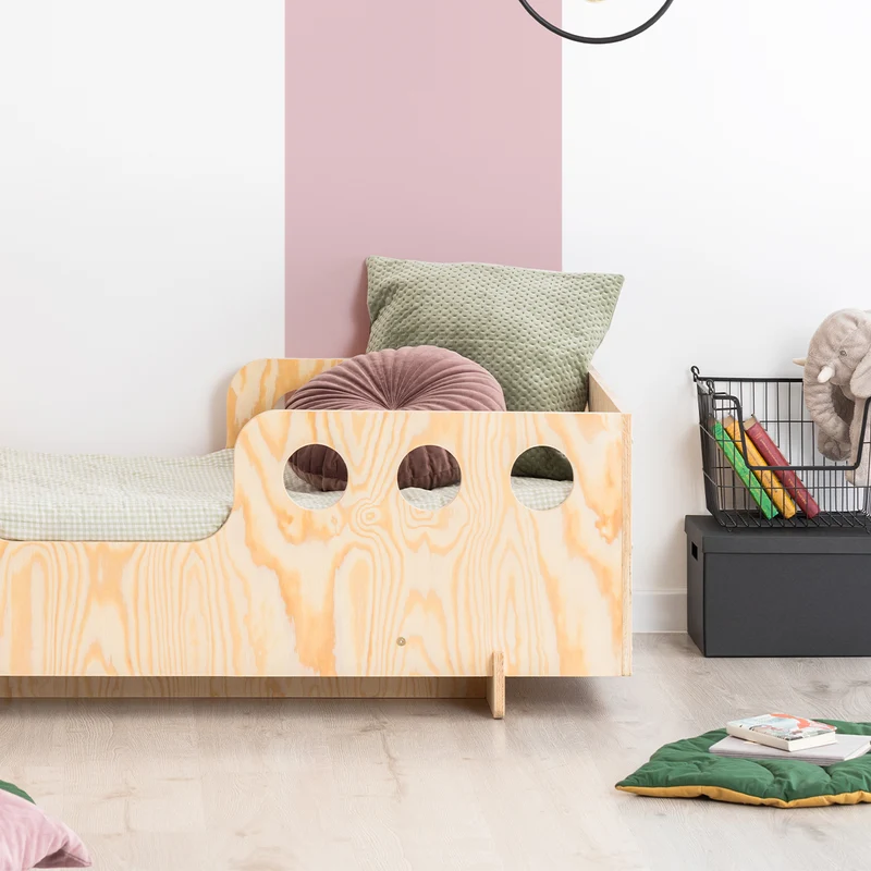 Lit 90x200 sommier inclus Anaïs Bois