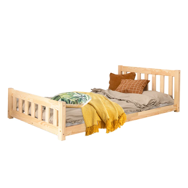 Lit 90x190 sommier inclus Adeline Bois