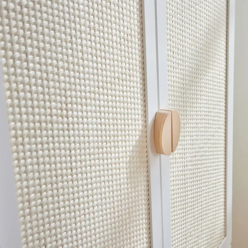 Armoire 2 portes 2 tiroirs Bellamy Laurie Blanc et bois
