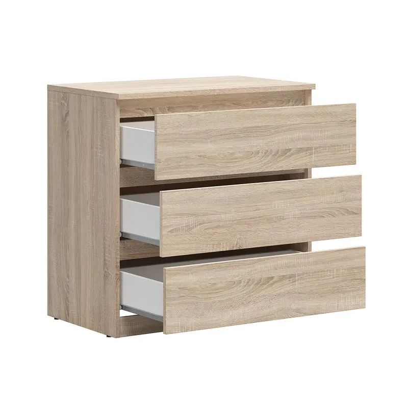Commode 3 tiroirs Edwin Bois clair