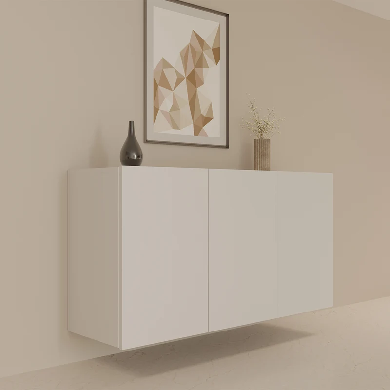 Buffet mural 3 portes Idao Blanc