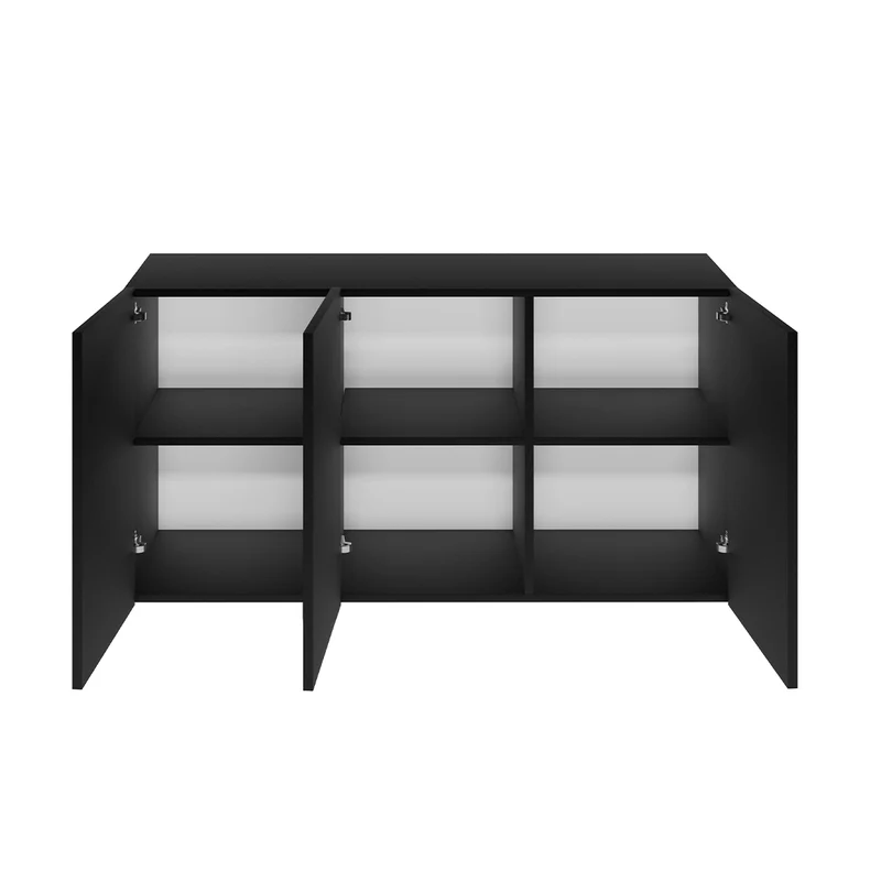 Buffet mural 3 portes Idao Noir