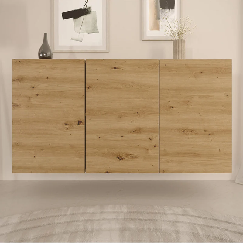 Buffet mural 3 portes Idao Bois clair