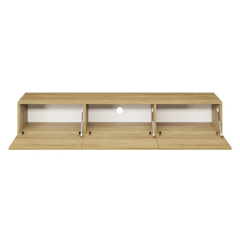 Meuble TV mural 3 portes 180 cm Idao Bois