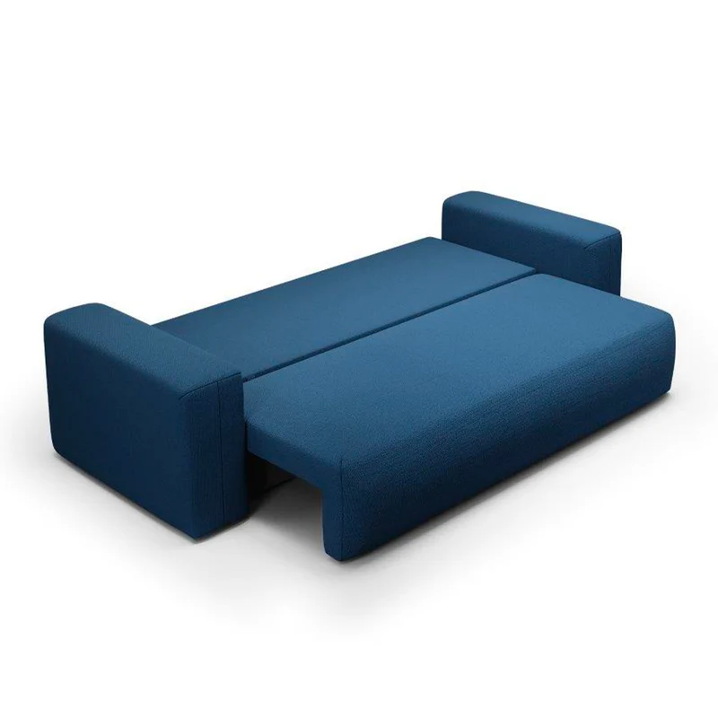 Canapé convertible 3 places coffre Bliss Bleu