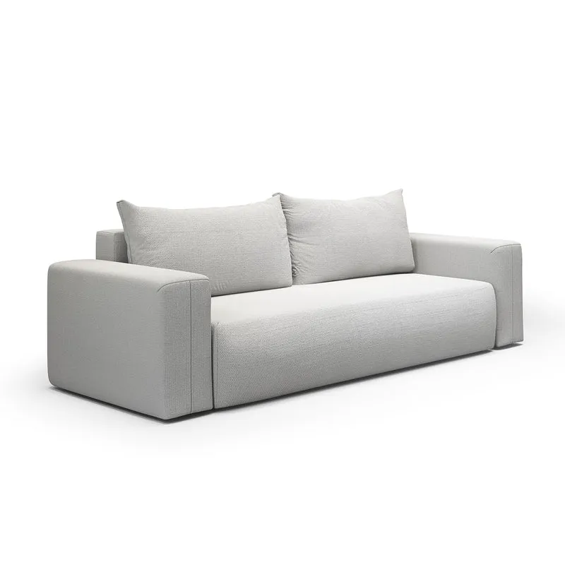 Canapé convertible 3 places coffre Bliss Gris clair