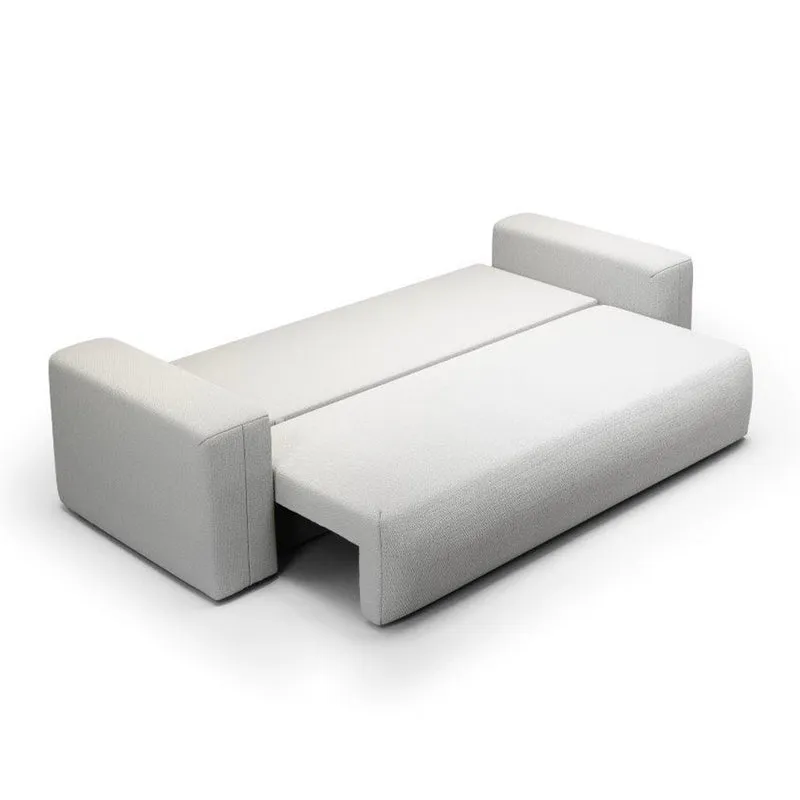Canapé convertible 3 places coffre Bliss Gris clair