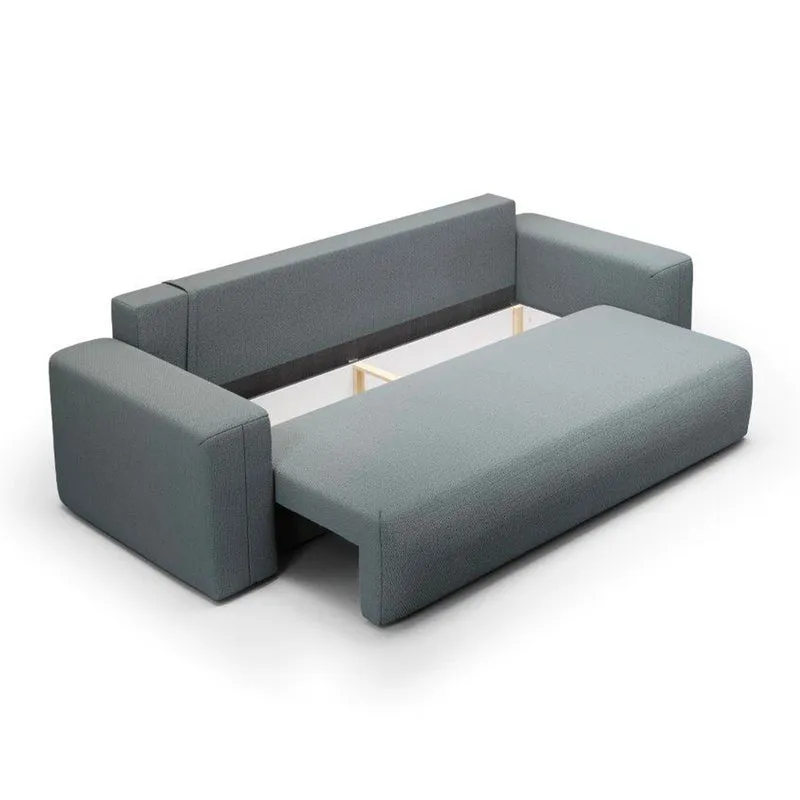 Canapé convertible 3 places coffre Bliss Gris
