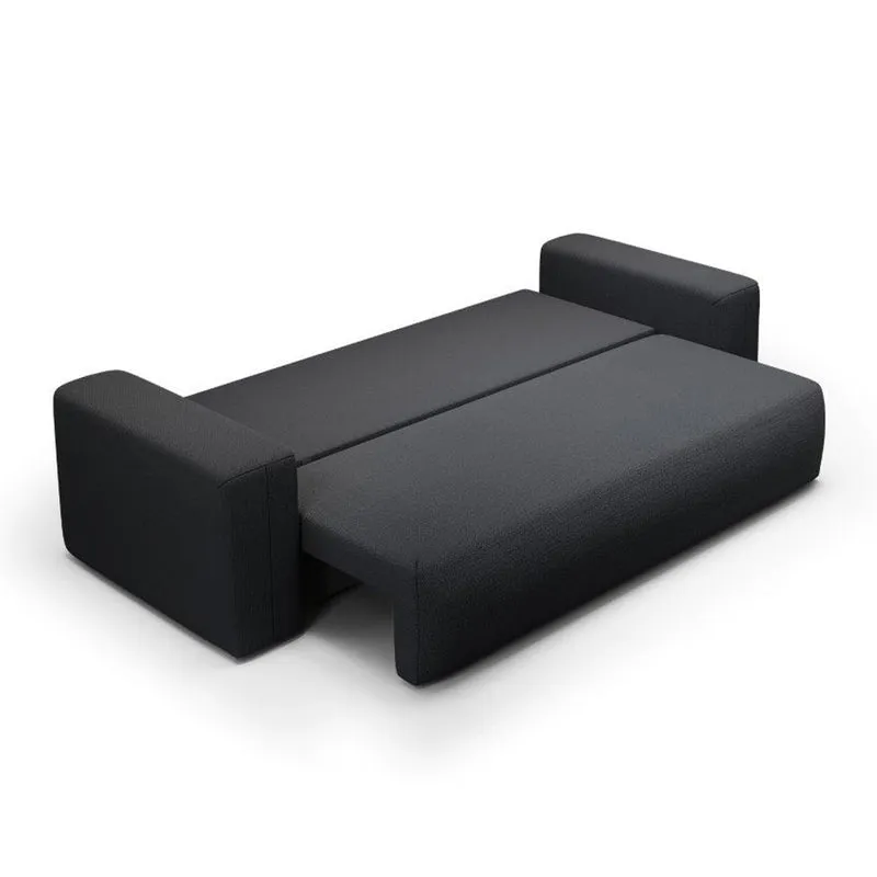 Canapé convertible 3 places coffre Bliss Gris foncé
