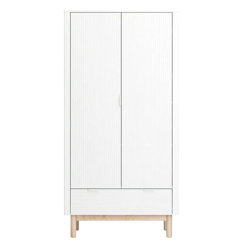 Armoire 2 portes 1 tiroir Pinio Miloo Blanc