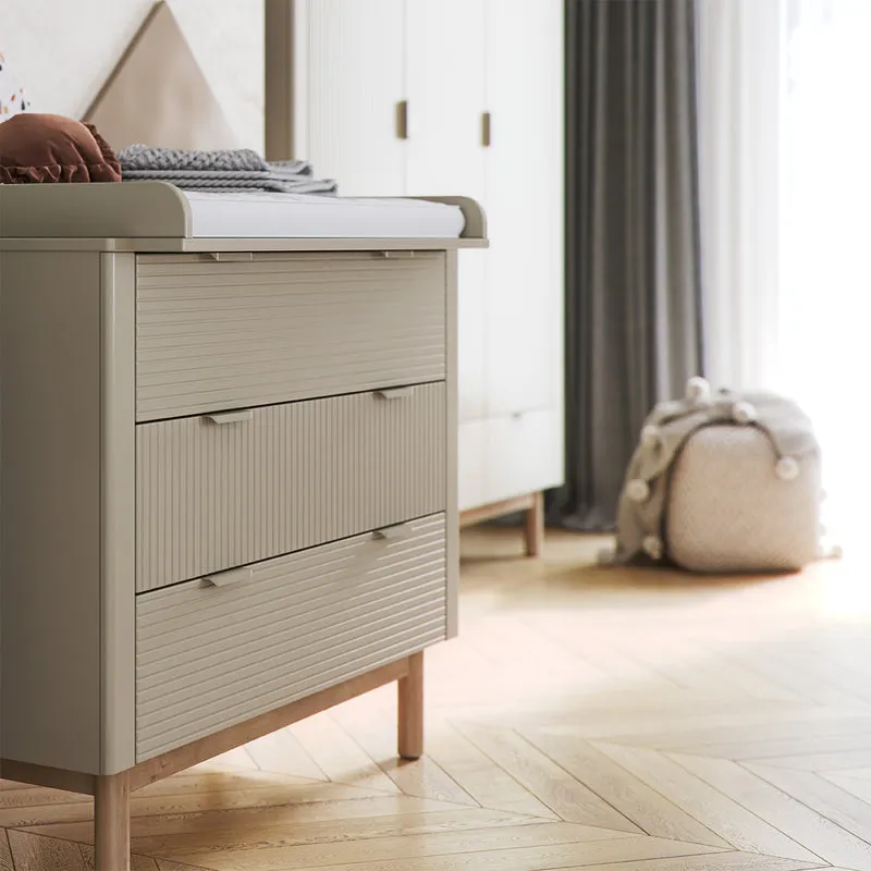 Commode 3 tiroirs Pinio Miloo Champagne