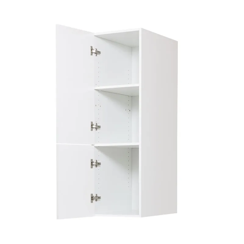 Cabinet de Haut Garde-Manger - 2 Portes - 15 po de large x 49 po de hauteur - Polymère Blanc Shaker