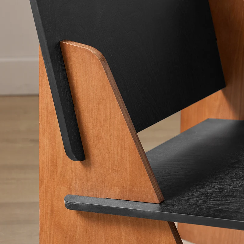 SoBuy HFST03-SCH Chaise Design en Bois Confortable Ergonomique Fauteuil de Salon Chaise de Cuisine en Tenons et Mortaises