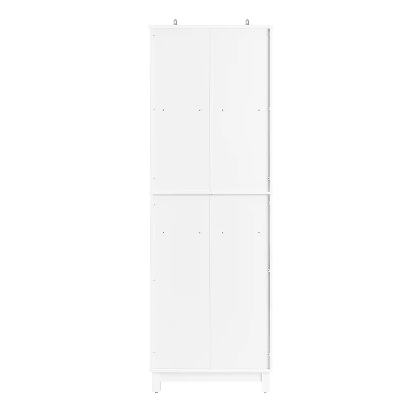 SoBuy BZR141-W Armoire de Salle de Bain Meuble Colonne Meuble de Rangement de Salle de Bain Armoire Haute