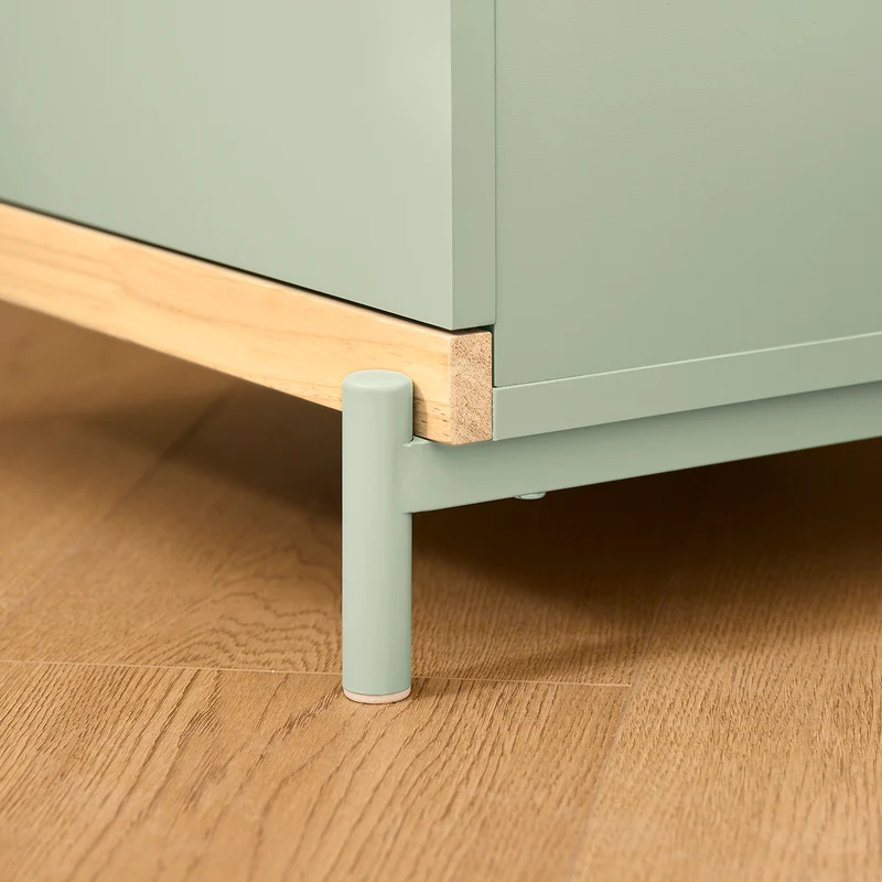 SoBuy FBT164-GR Table de Chevet avec 2 tiroirs Table d’appoint pour Chambre et Salon Vert 40x44x49cm