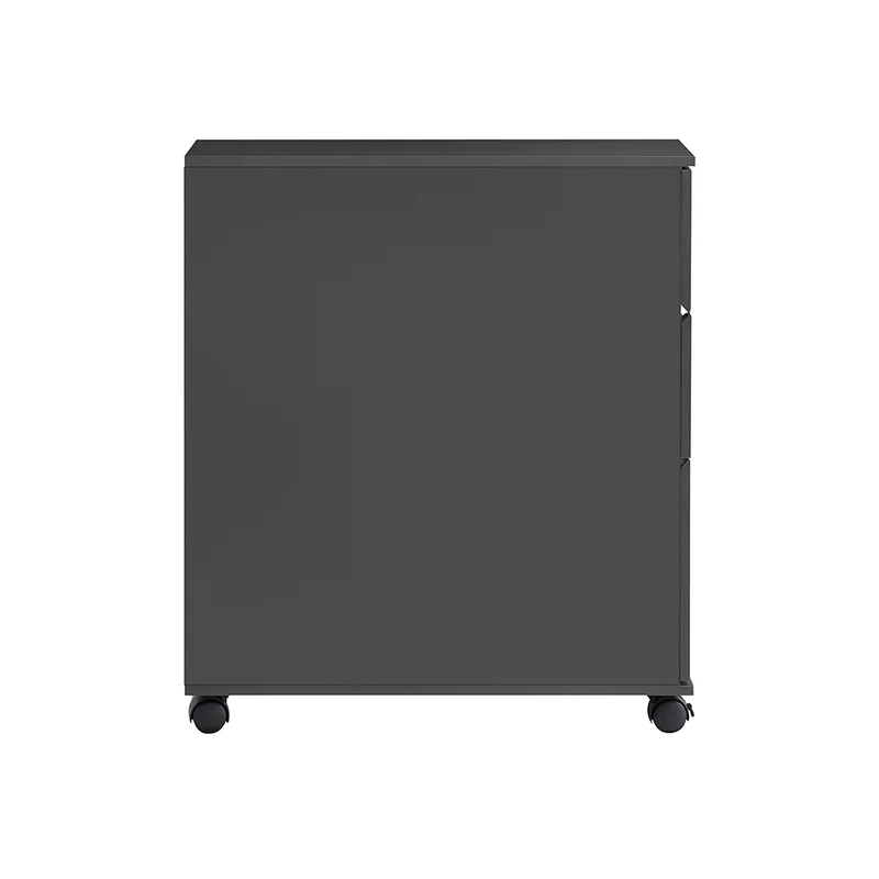 SoBuy BZR191-DG Meuble de Rangement Salle de Bain Étroit sur roulettes, Support Papier Toilette avec roulettes, Armoire Toilettes WC Compact, 3 Tiroirs