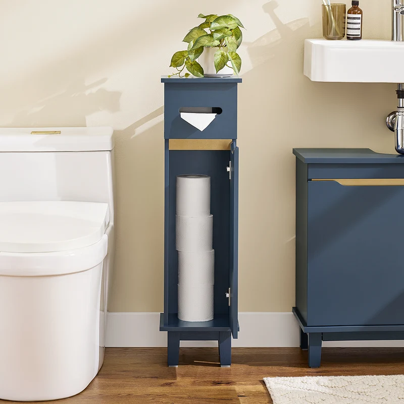 SoBuy BZR192-B Porte Papier Toilette étroit