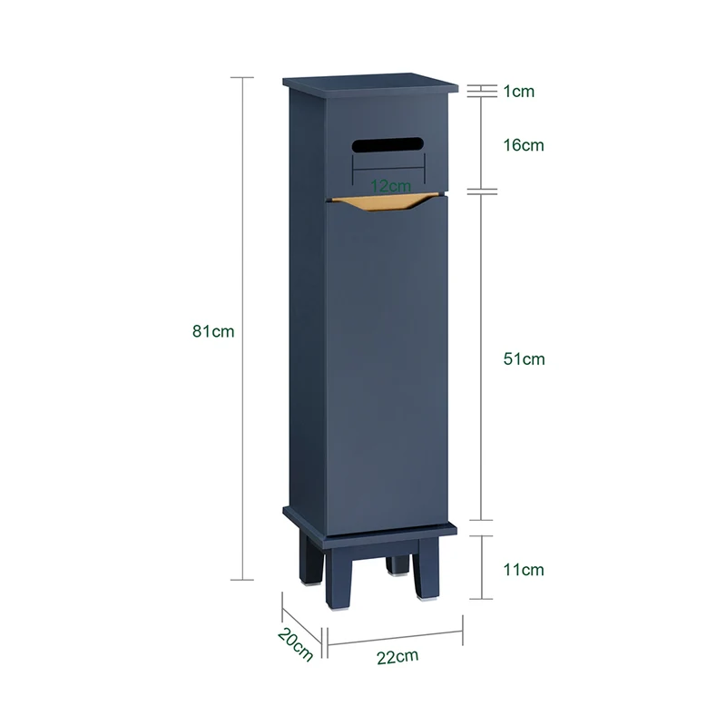 SoBuy BZR192-B Porte Papier Toilette étroit