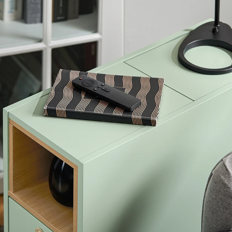 SoBuy FBT161-GR Bout de Canapé, Table d'Appoint