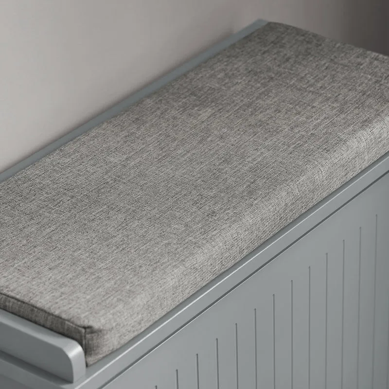SoBuy FSR98-HG Banc à Chaussures Meuble à Chaussures avec Assise Coussin Rembourré et Abattant