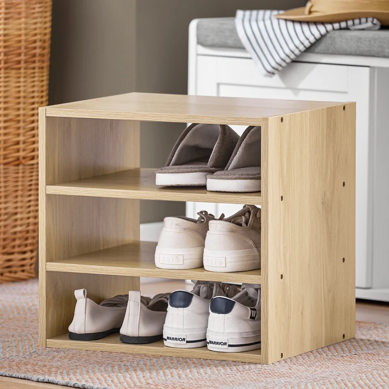 SoBuy FSR109-WN Banc à Chaussures avec Coussin Rembourré et Étagère Amovible pour Entrée Couloir – 80x35x45 cm, Blanc et Naturel