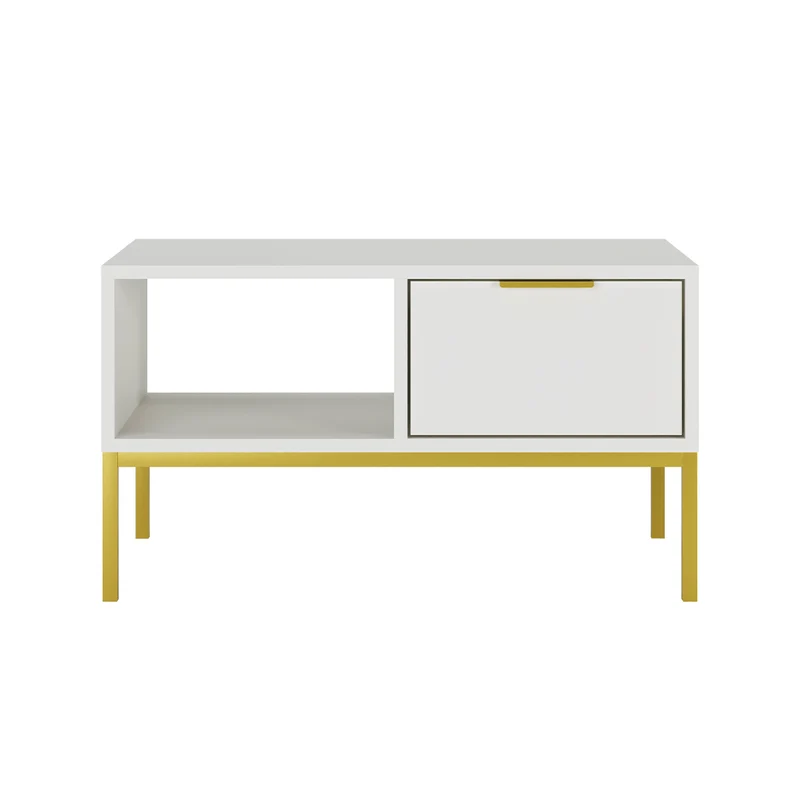 Table basse 80 cm Seattle Blanc