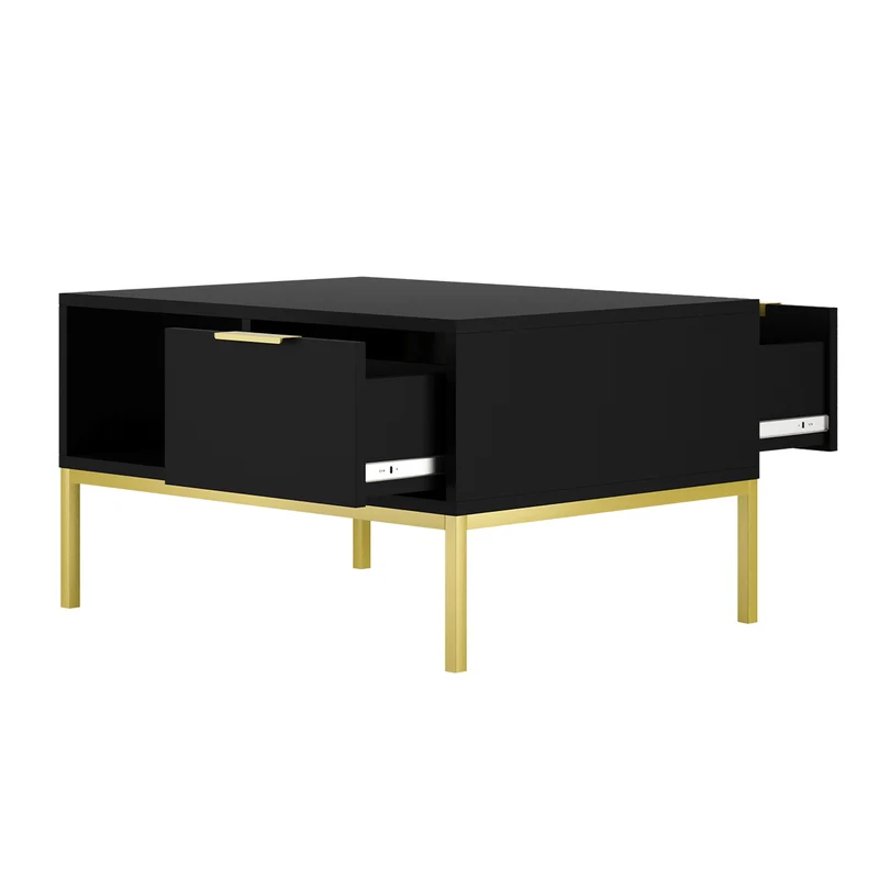 Table basse 80 cm Seattle Noir