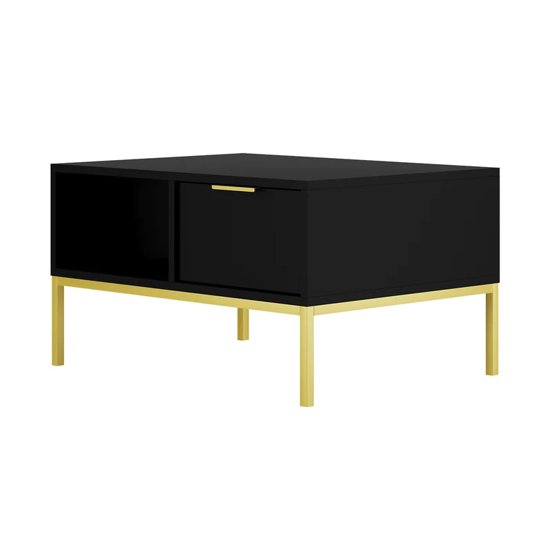 Table basse 80 cm Seattle Noir