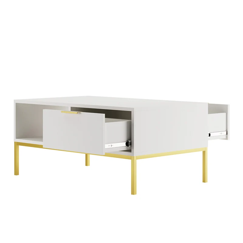 Table basse 100 cm Seattle Blanc
