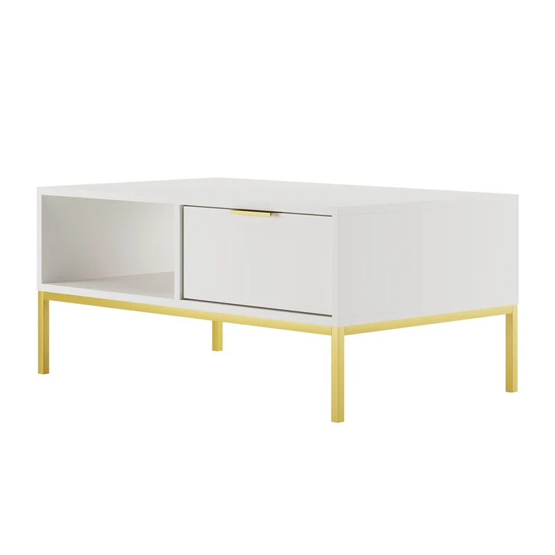 Table basse 100 cm Seattle Blanc