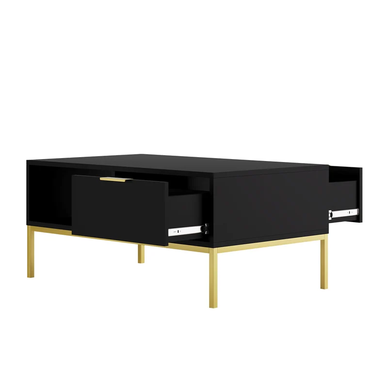 Table basse 100 cm Seattle Noir