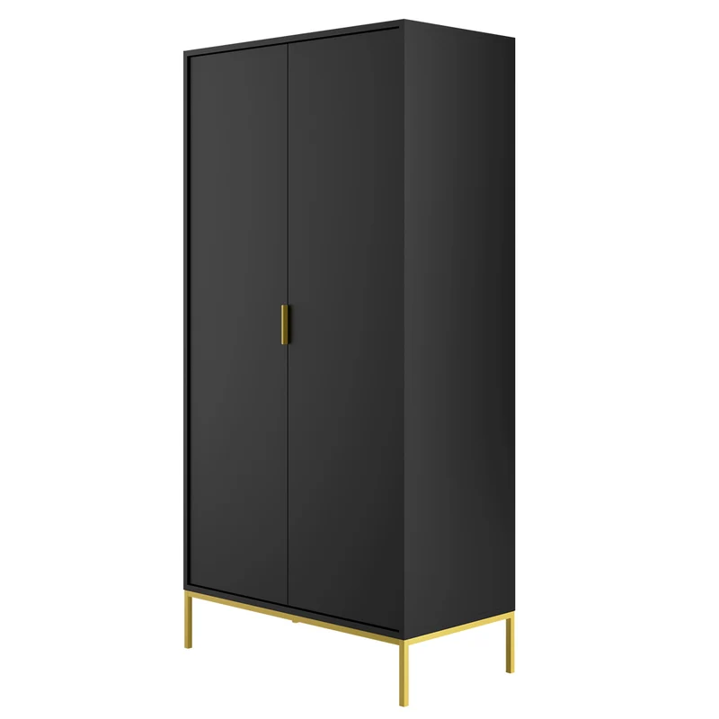Armoire 2 portes Seattle Noir