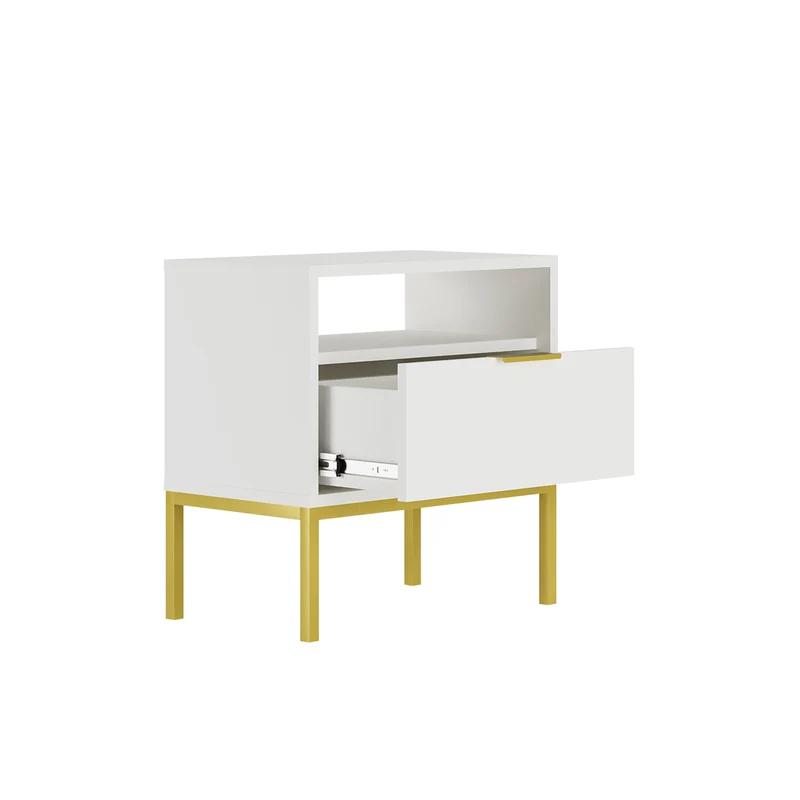 Table de chevet Seattle Blanc