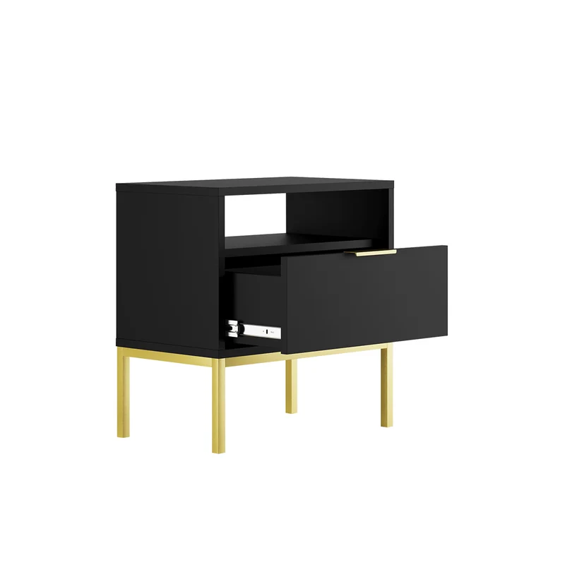 Table de chevet Seattle Noir