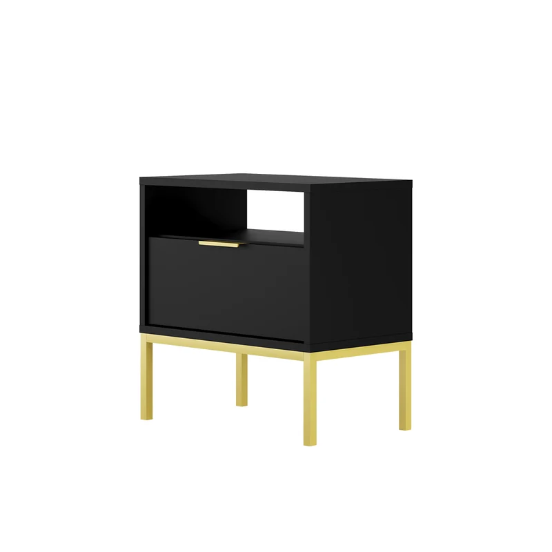 Table de chevet Seattle Noir