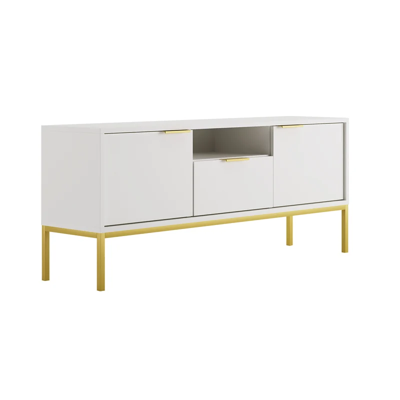 Meuble TV 135 cm Seattle Blanc