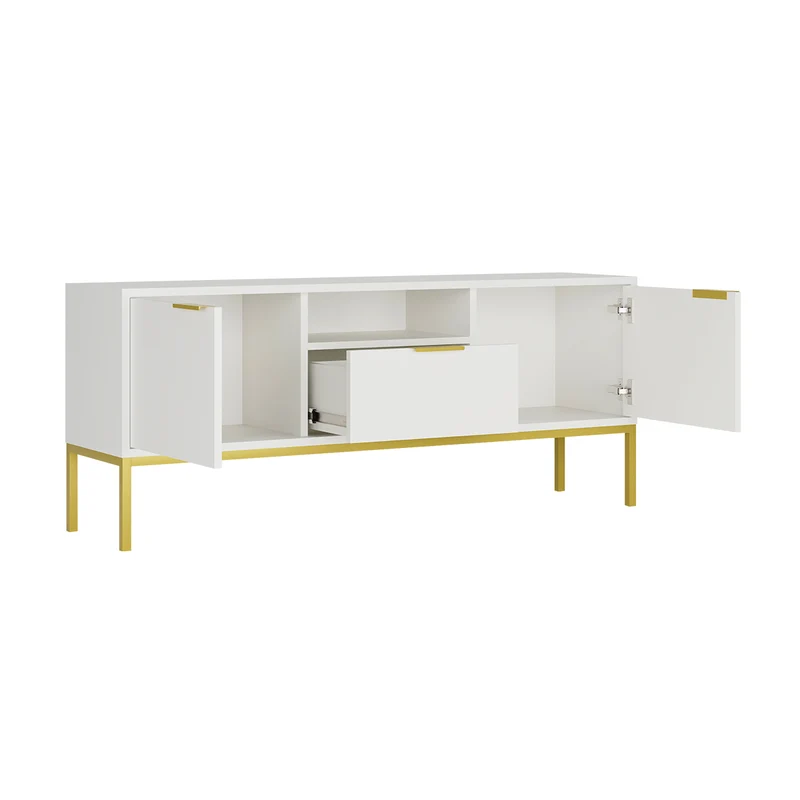 Meuble TV 135 cm Seattle Blanc