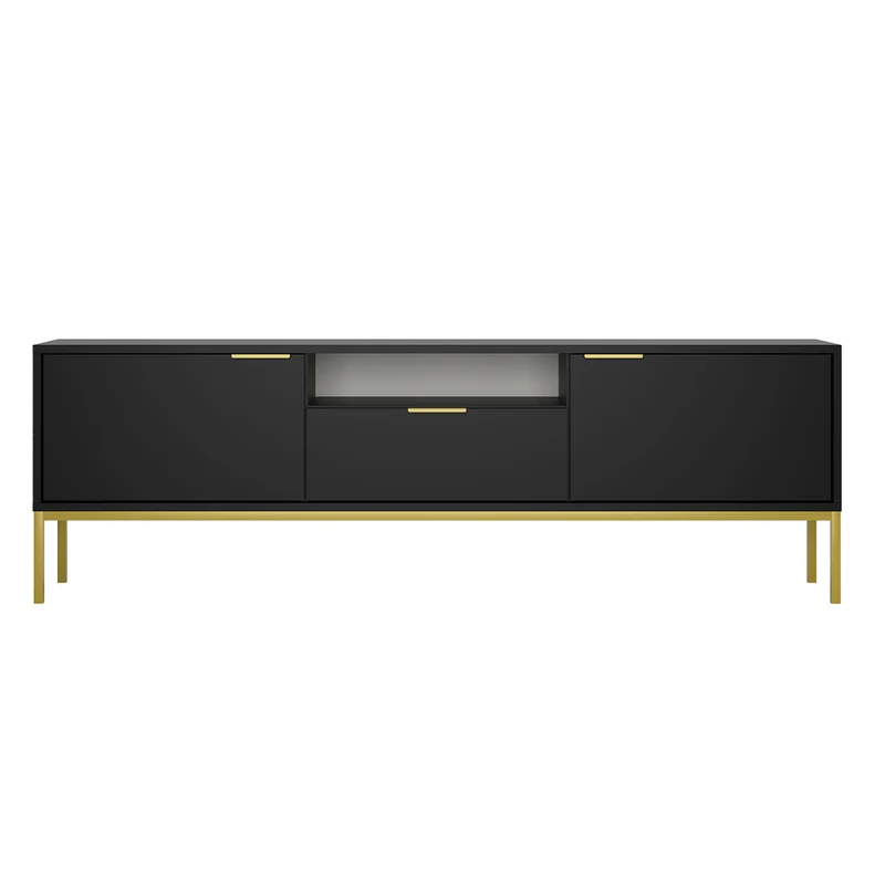 Meuble TV 175 cm Seattle Noir