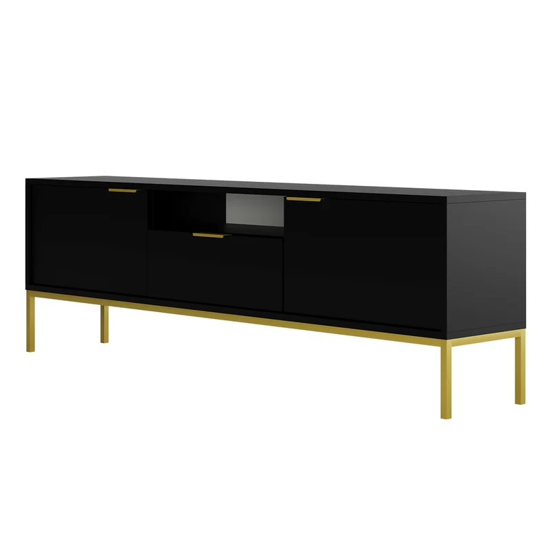 Meuble TV 175 cm Seattle Noir