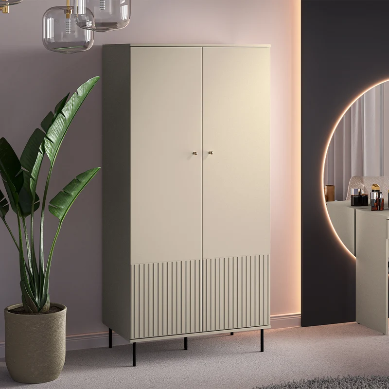 Armoire 2 portes Nova Cachemire