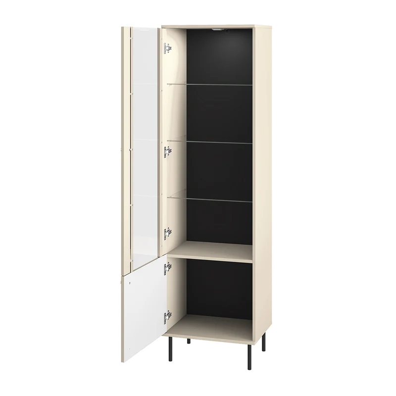 Vitrine 2 portes LED Nova Cachemire