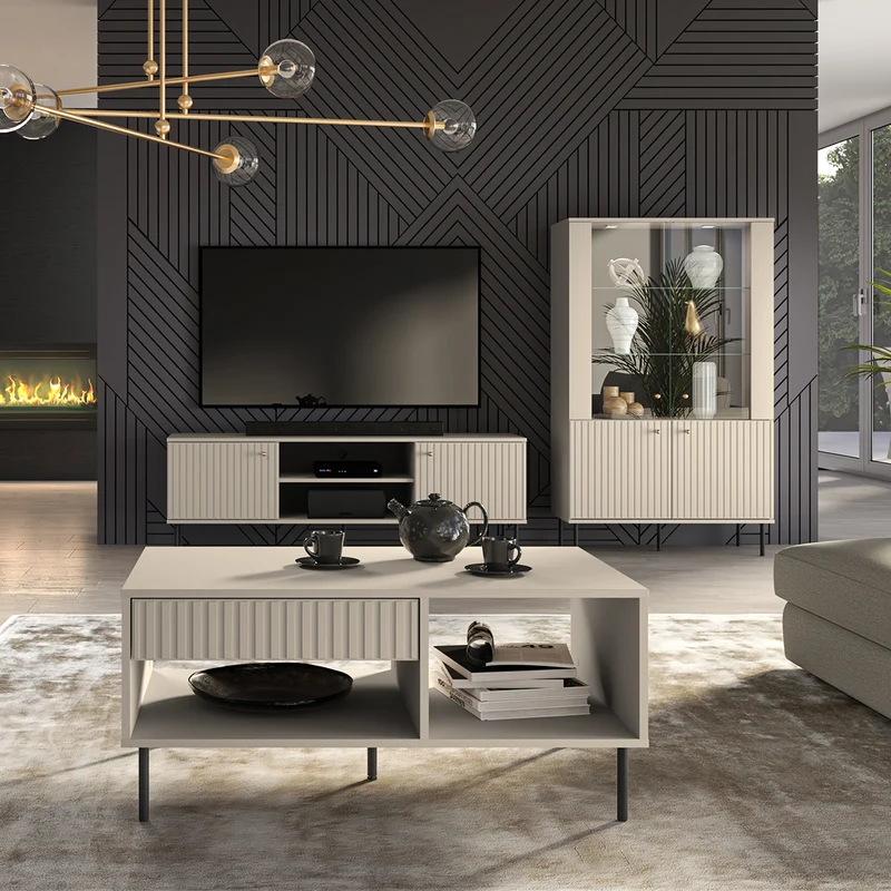 Meuble TV 2 portes 160 cm Nova Cachemire