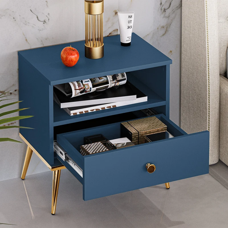 Chevet 1 tiroir Thalia Bleu