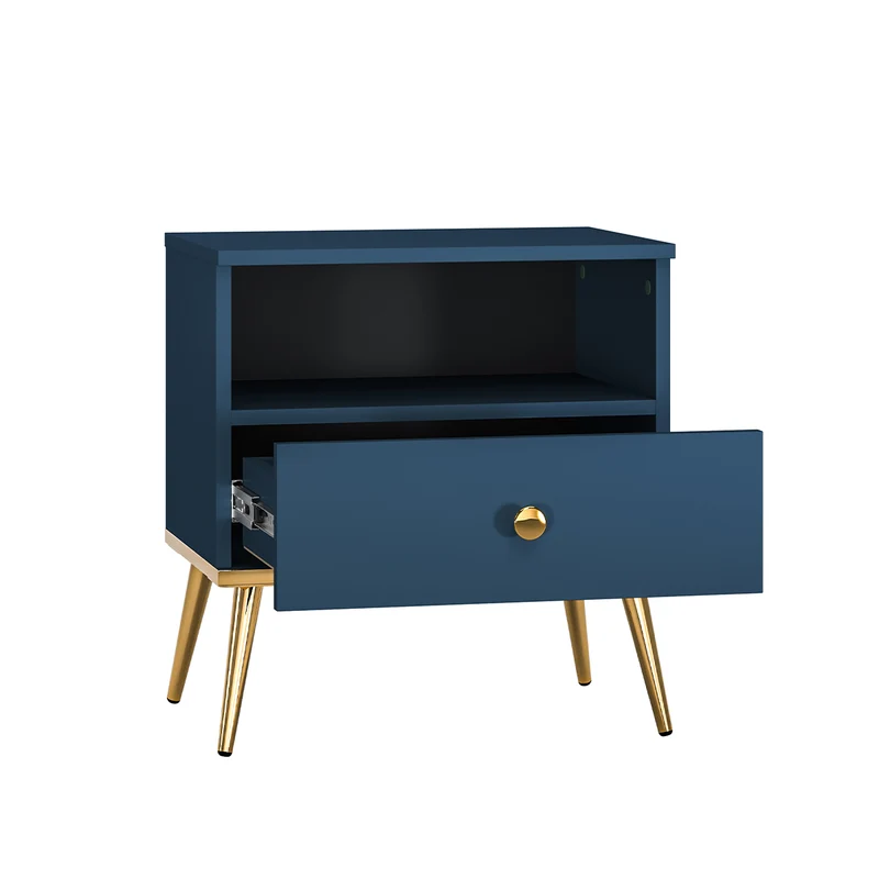 Chevet 1 tiroir Thalia Bleu
