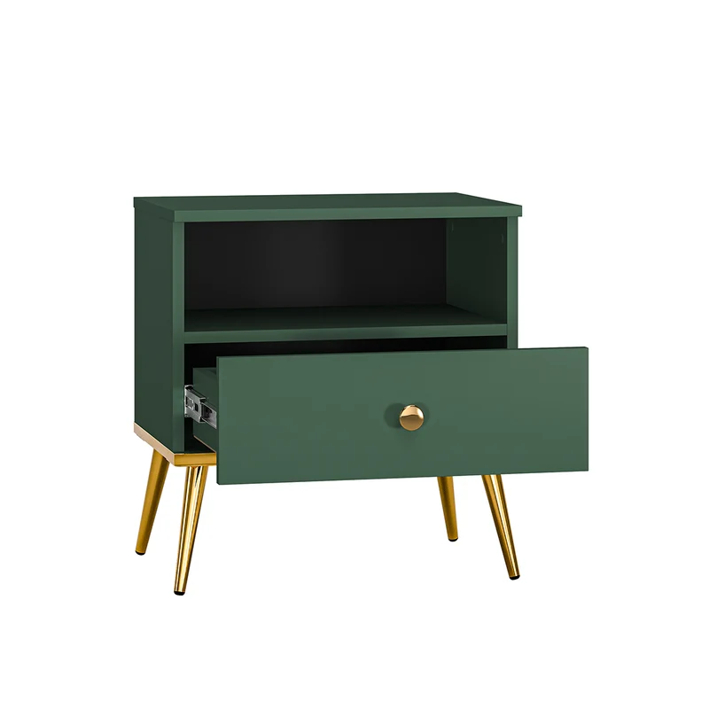 Chevet 1 tiroir Thalia Vert